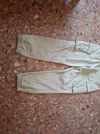 Pantaloni Cargo Beige Uomo
