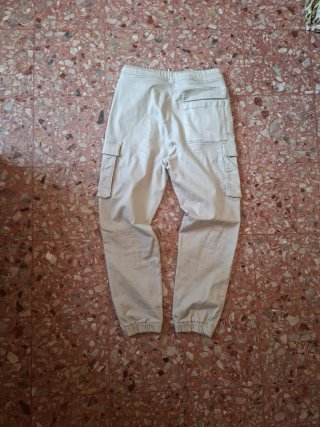 Pantaloni Cargo Beige Uomo