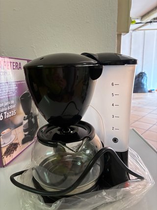 Cafetera Eléctrica 6 Tazas Vidrio 600ml