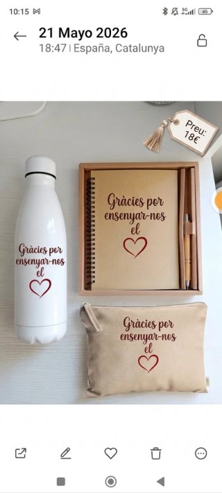 Pack regalo Gràcies per ensenyar-nos el