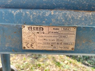 Mesa Sierra Eléctrica Azul con Ruedas