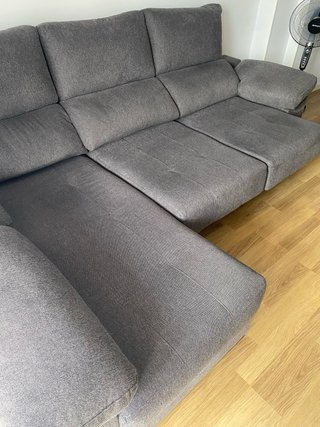 Sofá chaise longue gris 2,60m