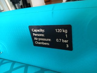 Kayak hinchable Story Dropstitch 1 persona