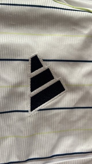 Camisa Real Madrid Rayas Azul Blanco