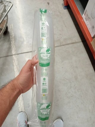 Paquete 100 Vasos Plástico Campisol Reutilizables