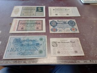 Lote Billetes República de Weimar