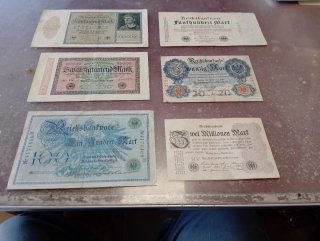 Lote Billetes República de Weimar