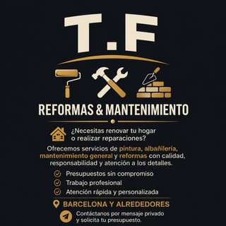 Trabajo de reforma y mantenimiento.