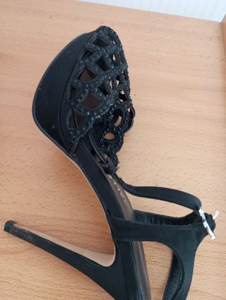 Sandalias Pedro Miralles Tacón Fiesta Negras