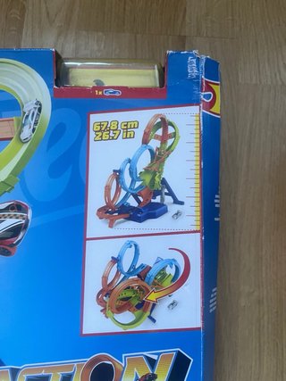 Pista Hot Wheels 4 Loopings