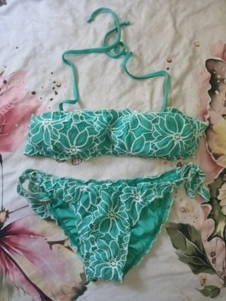 Bikinis mujer azul y verde