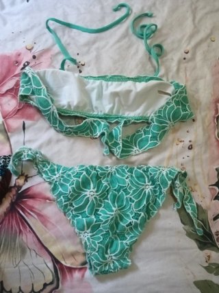 Bikinis mujer azul y verde