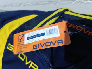 Chándal Givova Azul Amarillo Talla 3XS. Niño Niña