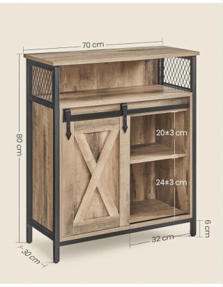 Aparador VASAGLE con puertas correderas