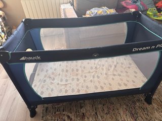 Cuna de viaje Hauck Dream N Play azul 120x70