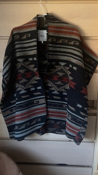 Poncho Bershka Multicolor