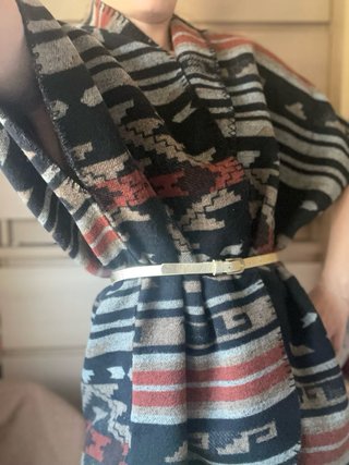 Poncho Bershka Multicolor