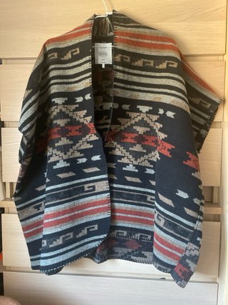 Poncho Bershka Multicolor