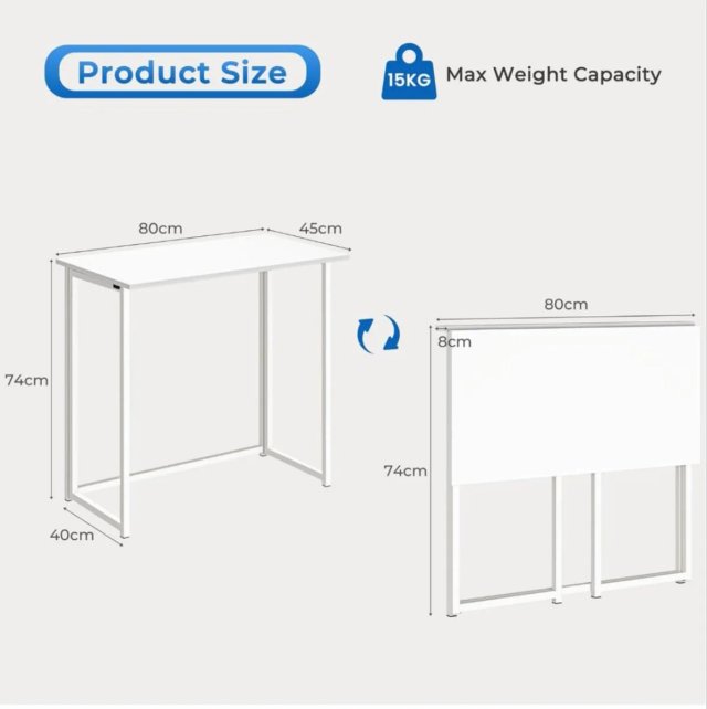 Escritorio Plegable Dripex Blanco