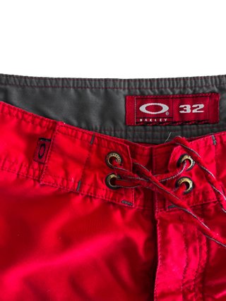 Bañador Oakley Rojo Talla 32 Bolsillo Lateral