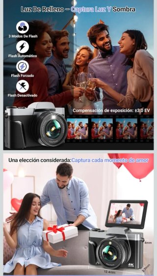 Cámara Digital WiFi 4K Ultra HD