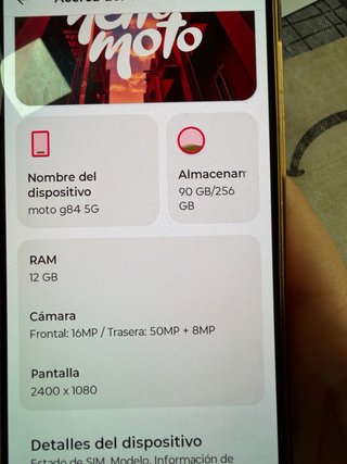 Motorola G84 5G 256GB/Rojo