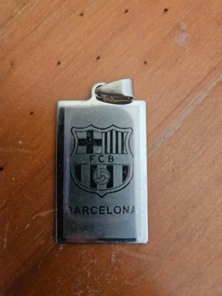 Colgante FC Barcelona Plata