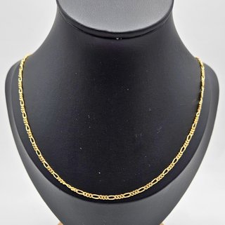 Cadena de Oro 18K Cartier, Fígaro 3x1, 8,4gr, 60cm