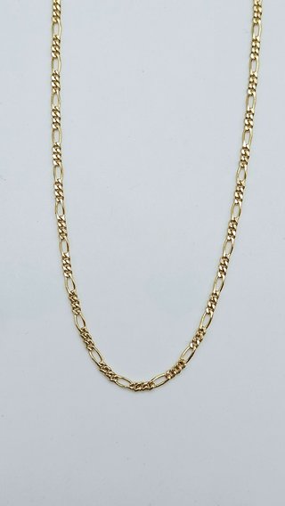 Cadena de Oro 18K Cartier, Fígaro 3x1, 8,4gr, 60cm