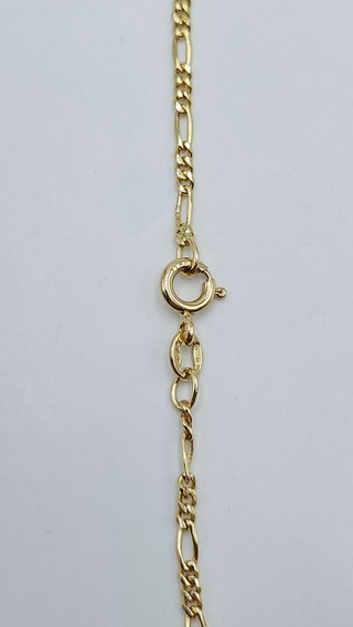 Cadena de Oro 18K Cartier, Fígaro 3x1, 8,4gr, 60cm