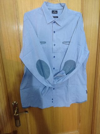 Camisa Caramelo Hombre Azul Talla XL