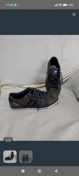Zapatillas Adidas Vespa Marrones/negras Talla 41,5