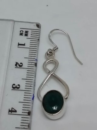 Pendientes Plata 925 y Esmeralda