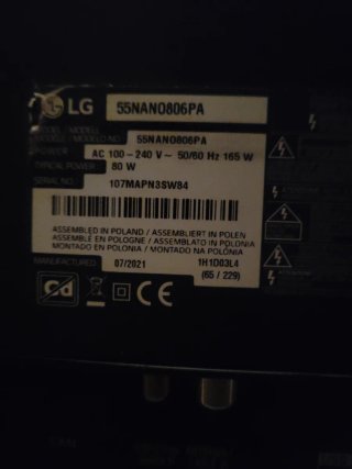 TV LG 55 para piezas