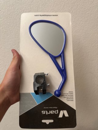 Retrovisor Izquierdo Azul Plegable V Parts