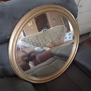 Espejo Ovalado Dorado
