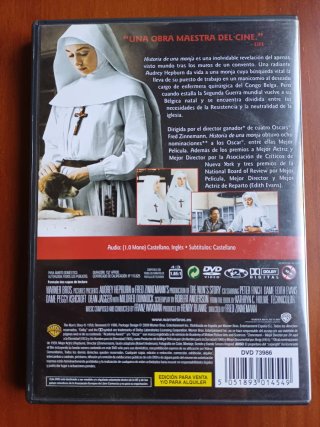 HISTORIA DE UNA MONJA. DVD.