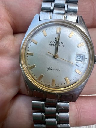 Omega Genève Automatico Argento e Oro