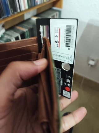 Billetera Pull&Bear Camuflaje Marrón y Verde