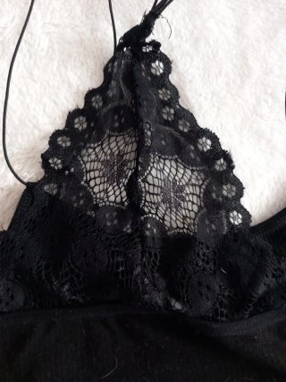 Conjunto Top Negro/Shorts Vaqueros vestido verano