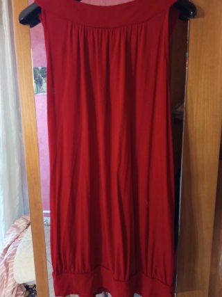 Gilet rosso con perline Tg 46/48
