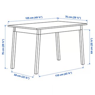 Mesa Ikea PINNTORP Madera