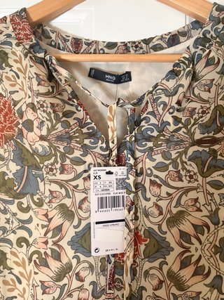Vestido gasa Mango estampado floral