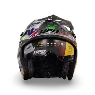 CASCO TRAIL UFO SHERATAN GRAFIC GRIS