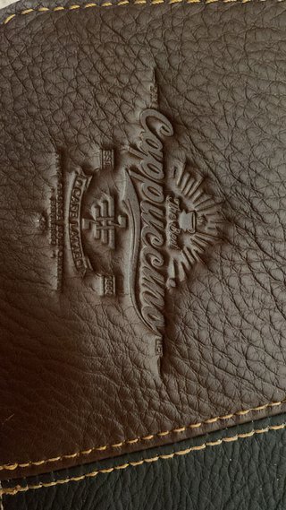 Bandolera de piel marrón