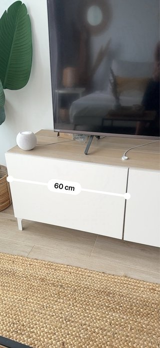 PAX 2 puertas BESTA IKEA Blanca Madera,