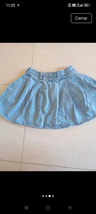 Mini falda de jeans