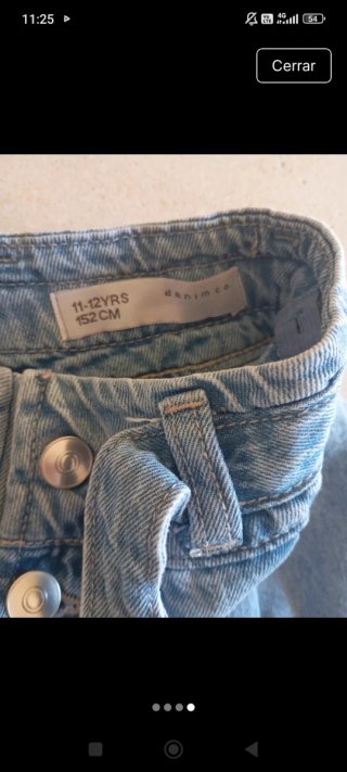 Mini falda de jeans