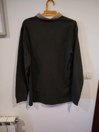 Polo Massimo Dutti Hombre Talla XL Verde Oliva