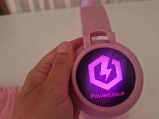 Auriculares niña orejas gato LED rosa